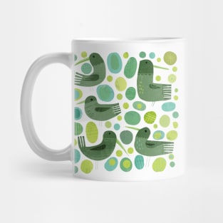 Green Birds Mug